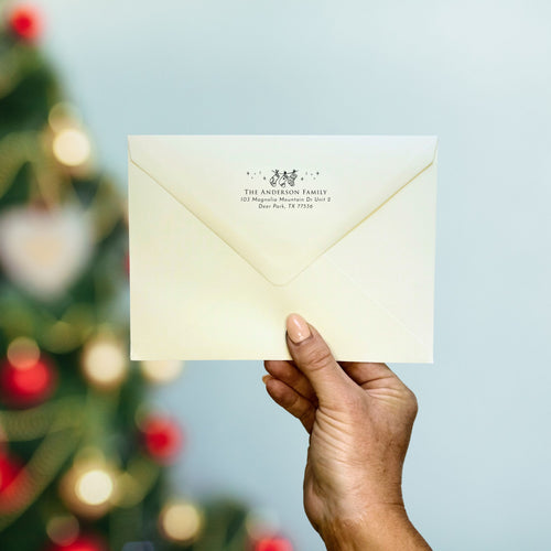 Christmas Stockings Return Address Stamp