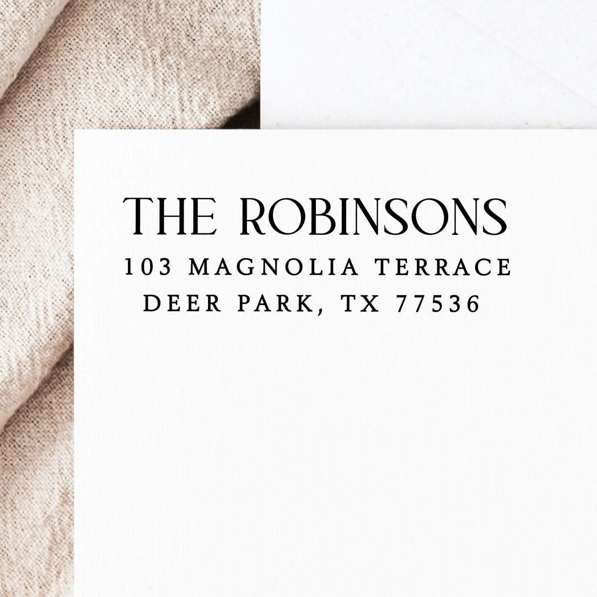 Modern Return Address Stamp