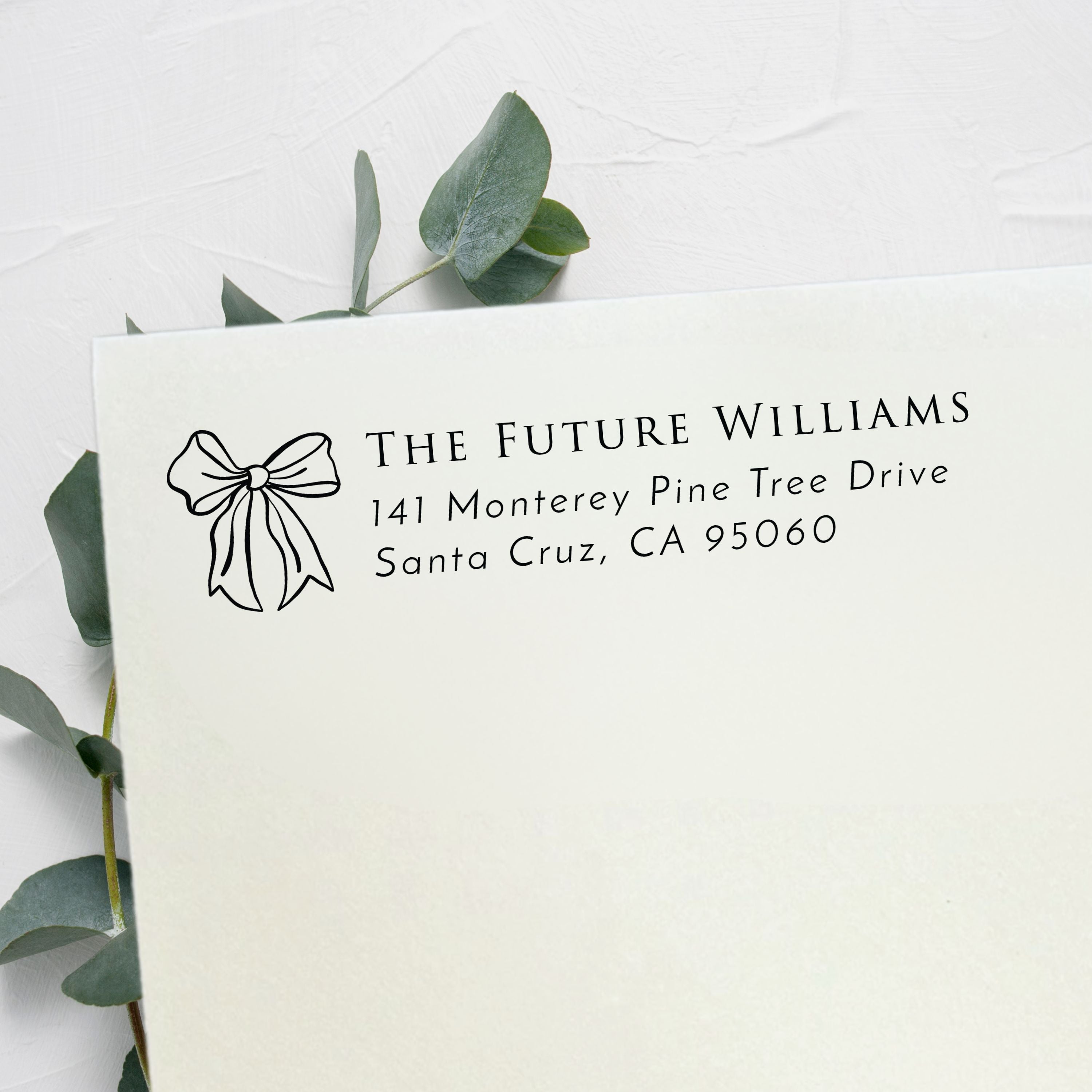 Big Bow Wedding Stamp