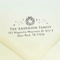 Christmas Wreath Return Address Stamp