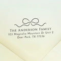 Elegant Bow Return Address Stamp