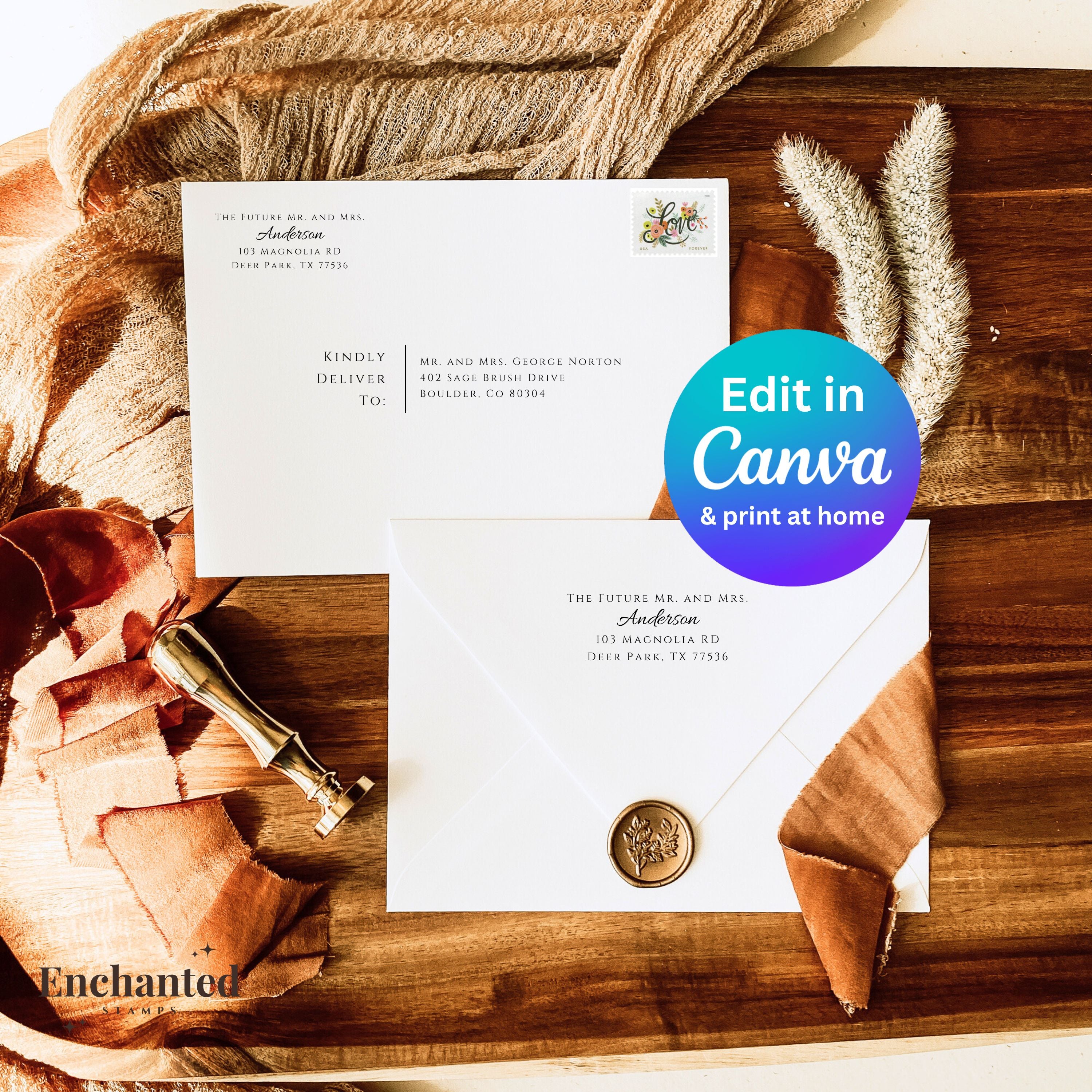 Classic Envelope Canva Template