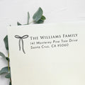 Delicate Bow Return Address Stamp