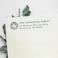 Christmas Wreath Return Address Stamp v2