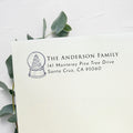 Christmas Snowglobe Return Address Stamp v2