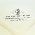 Christmas Snowglobe Return Address Stamp