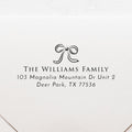 Whimsical Bow Return Address Stamp