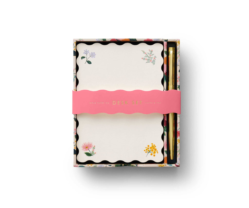 Dahlia Note Writing Set with Gold Pen by Rifle Paper Co.®