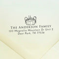 Dinner Party Table Return Address Stamp