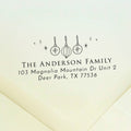 Christmas Ornaments Return Address Stamp