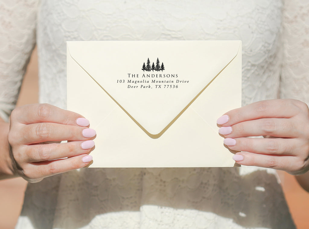 Trees Address Stamp