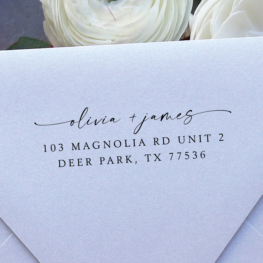Couple Names Wedding Stamp