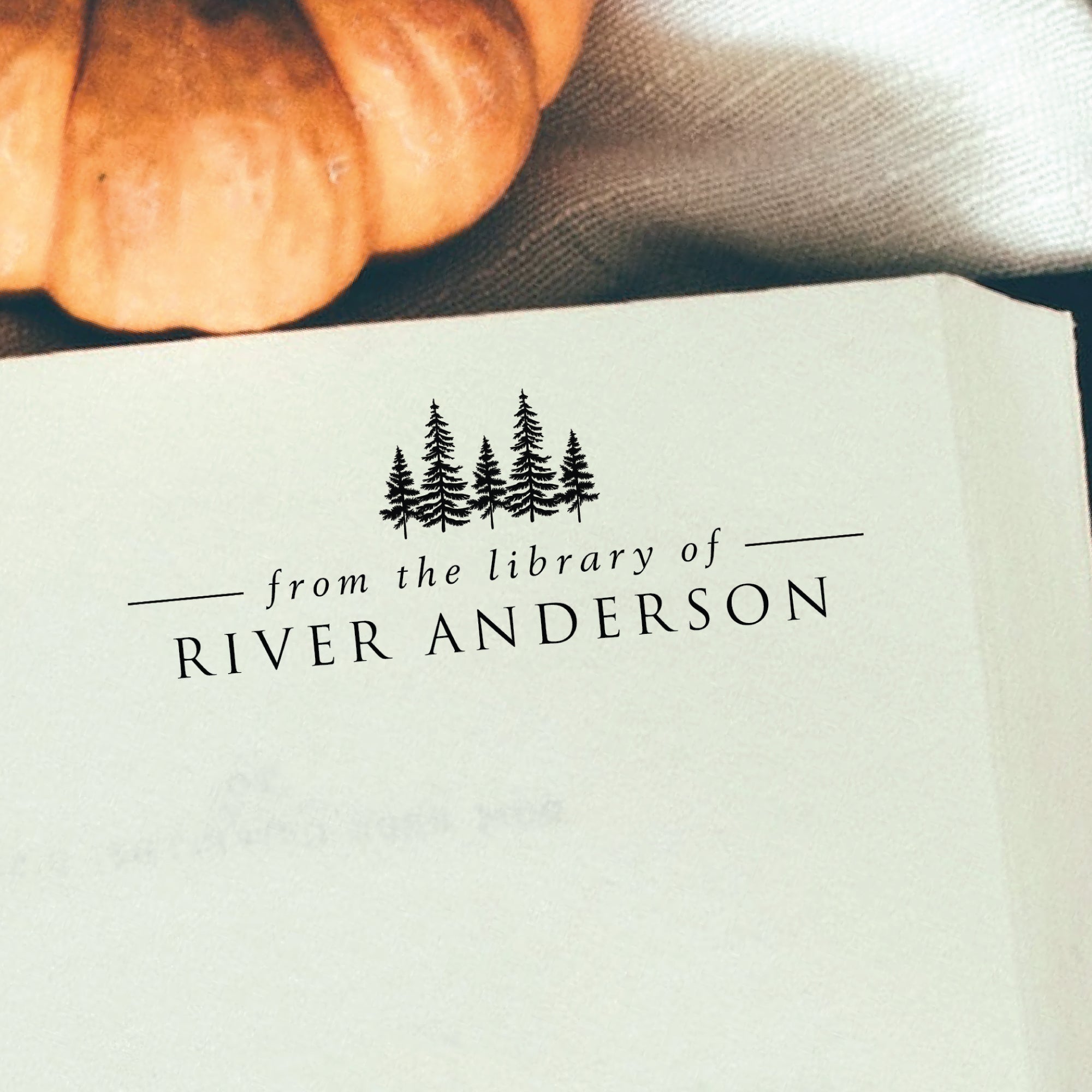 Trees Book Stamp