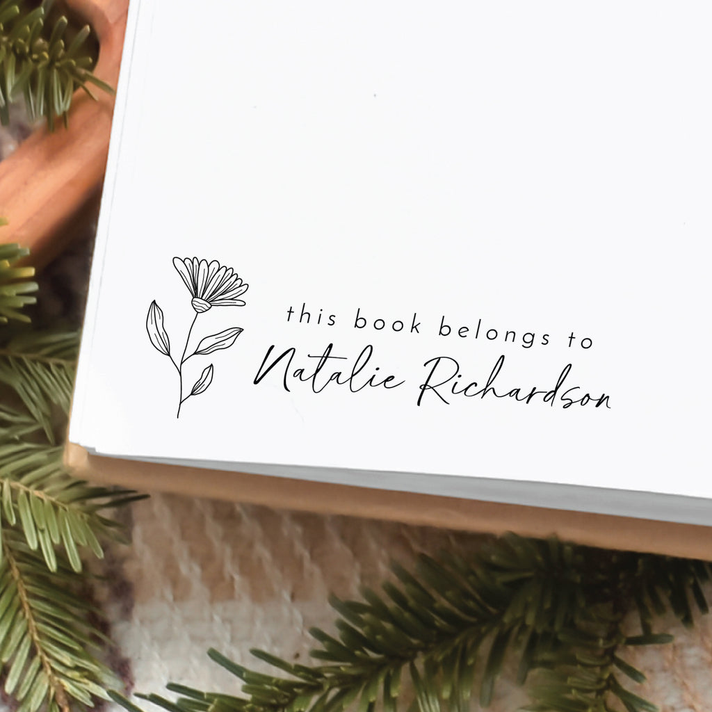 Flower Book Stamp v1