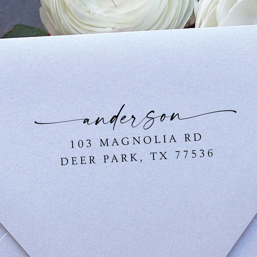 Last Name Return Address Stamp