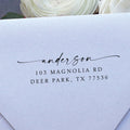 Last Name Return Address Stamp