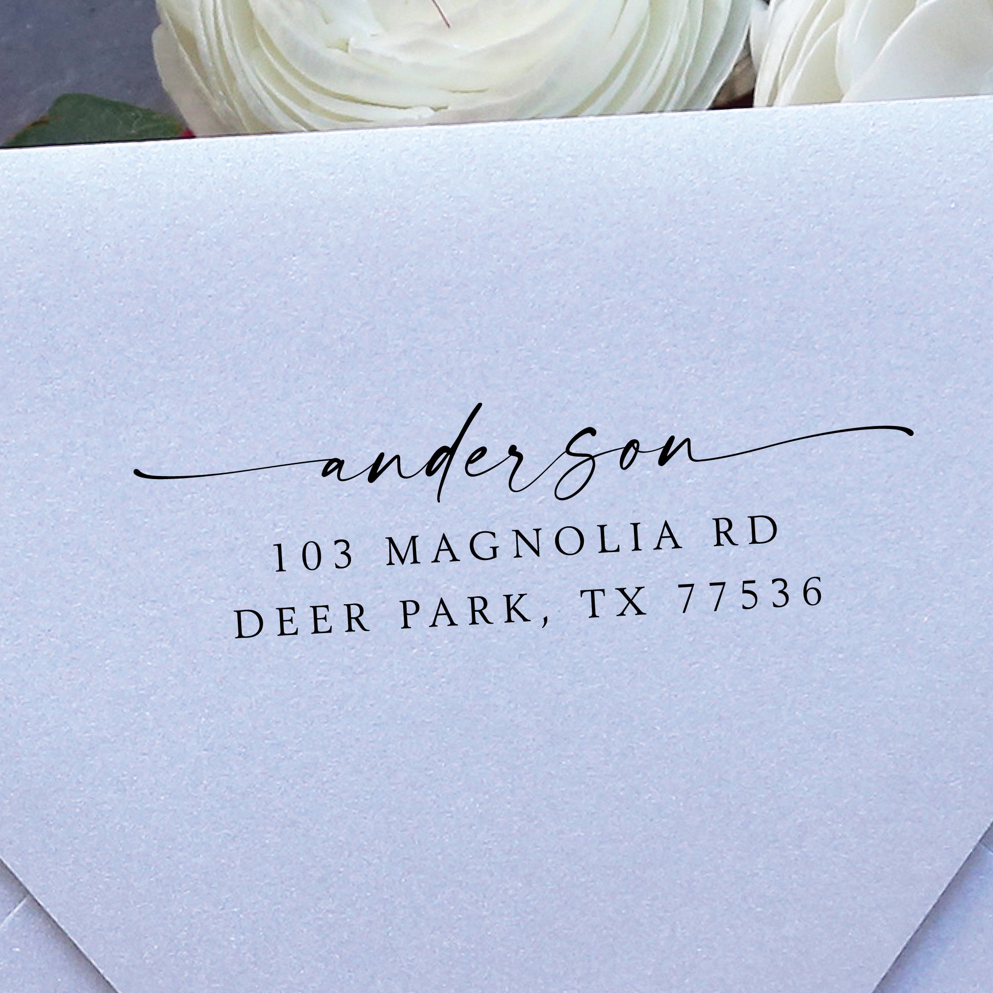 Last Name Return Address Stamp