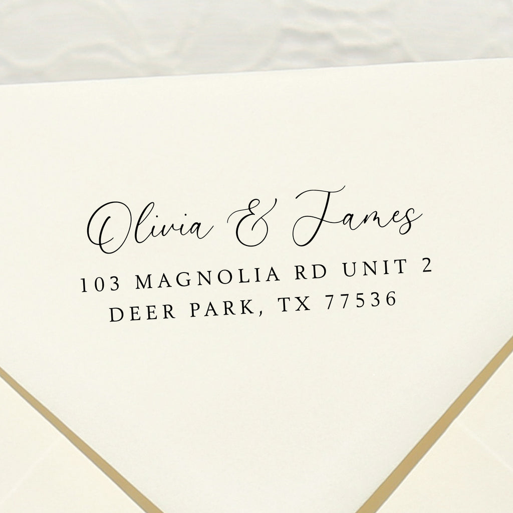 Couple Names Wedding Stamp