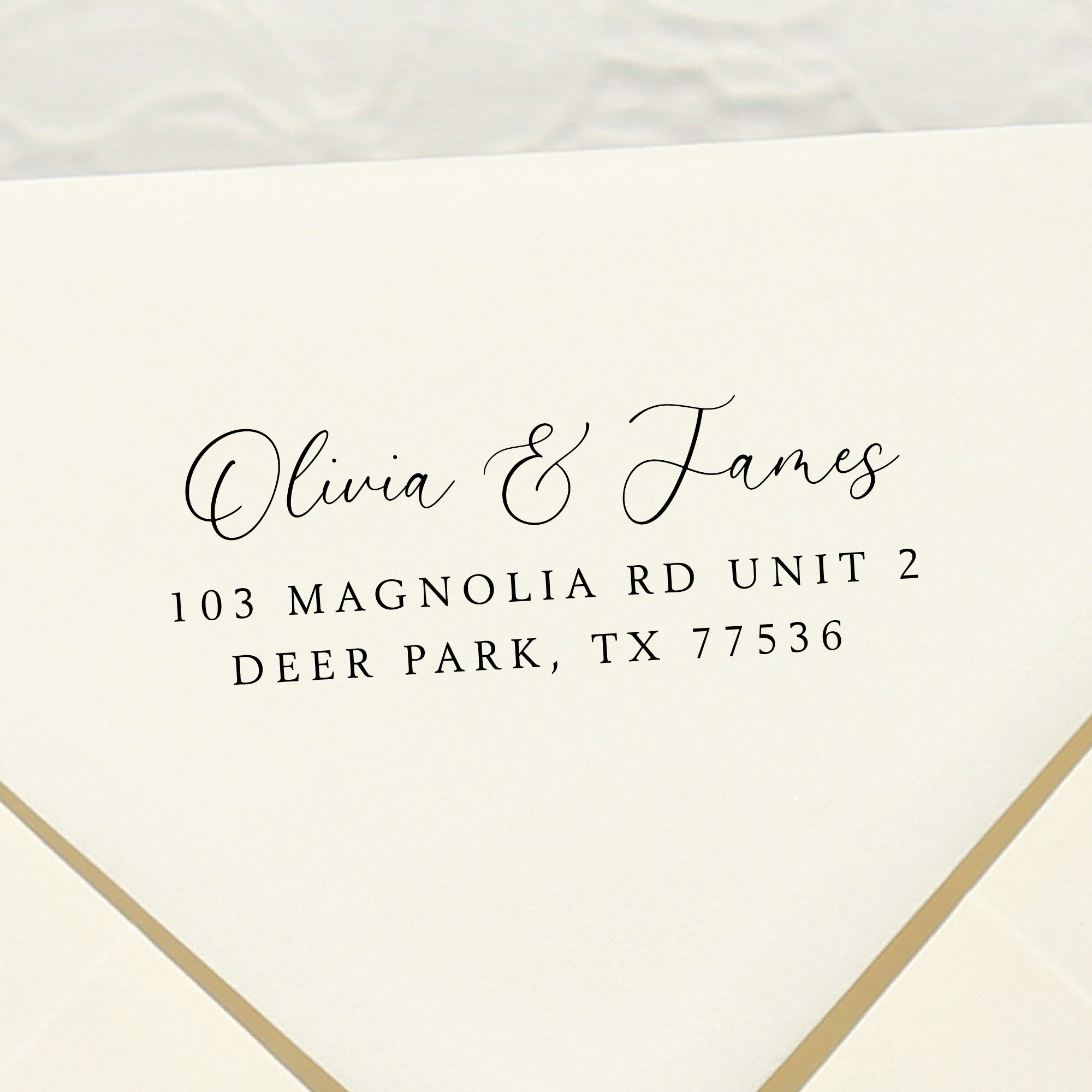 Couple Names Wedding Stamp