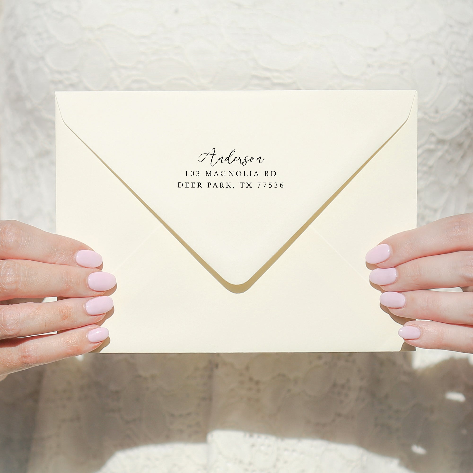 Last Name Return Address Stamp v2