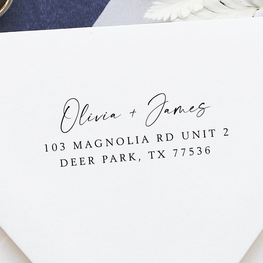 Couple Names Wedding Stamp