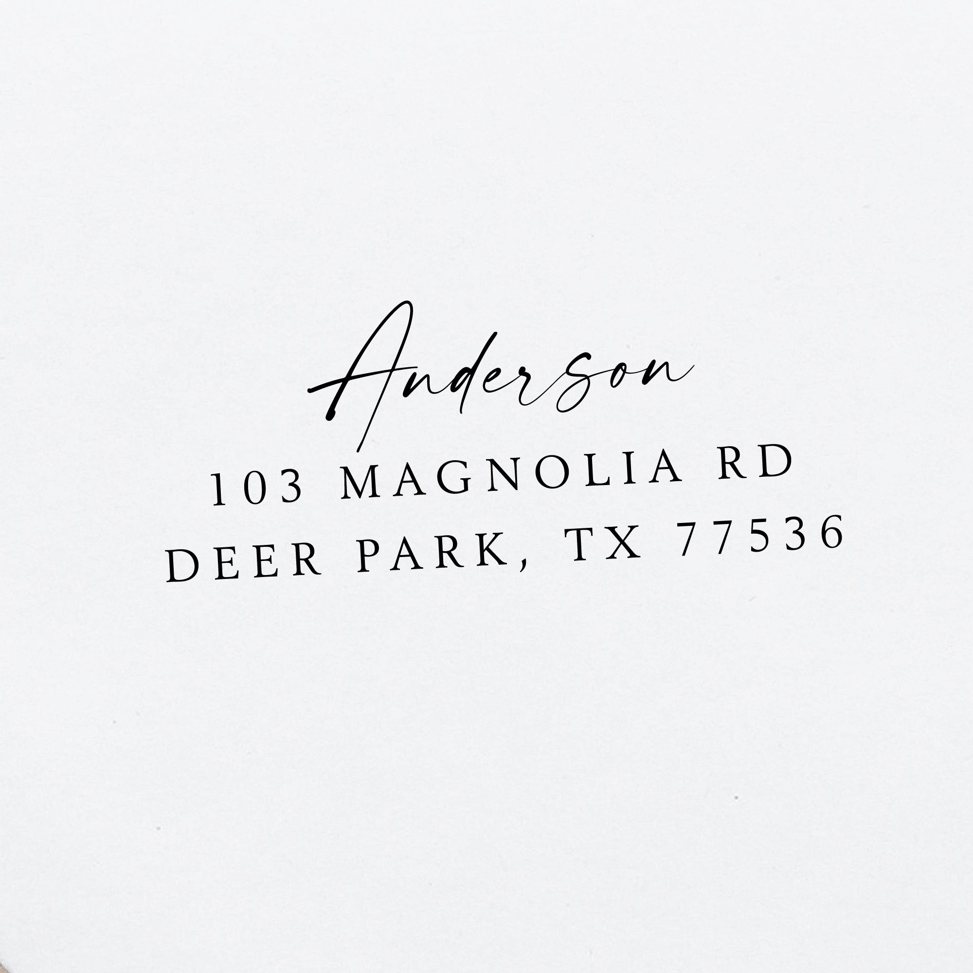 Last Name Return Address Stamp v3
