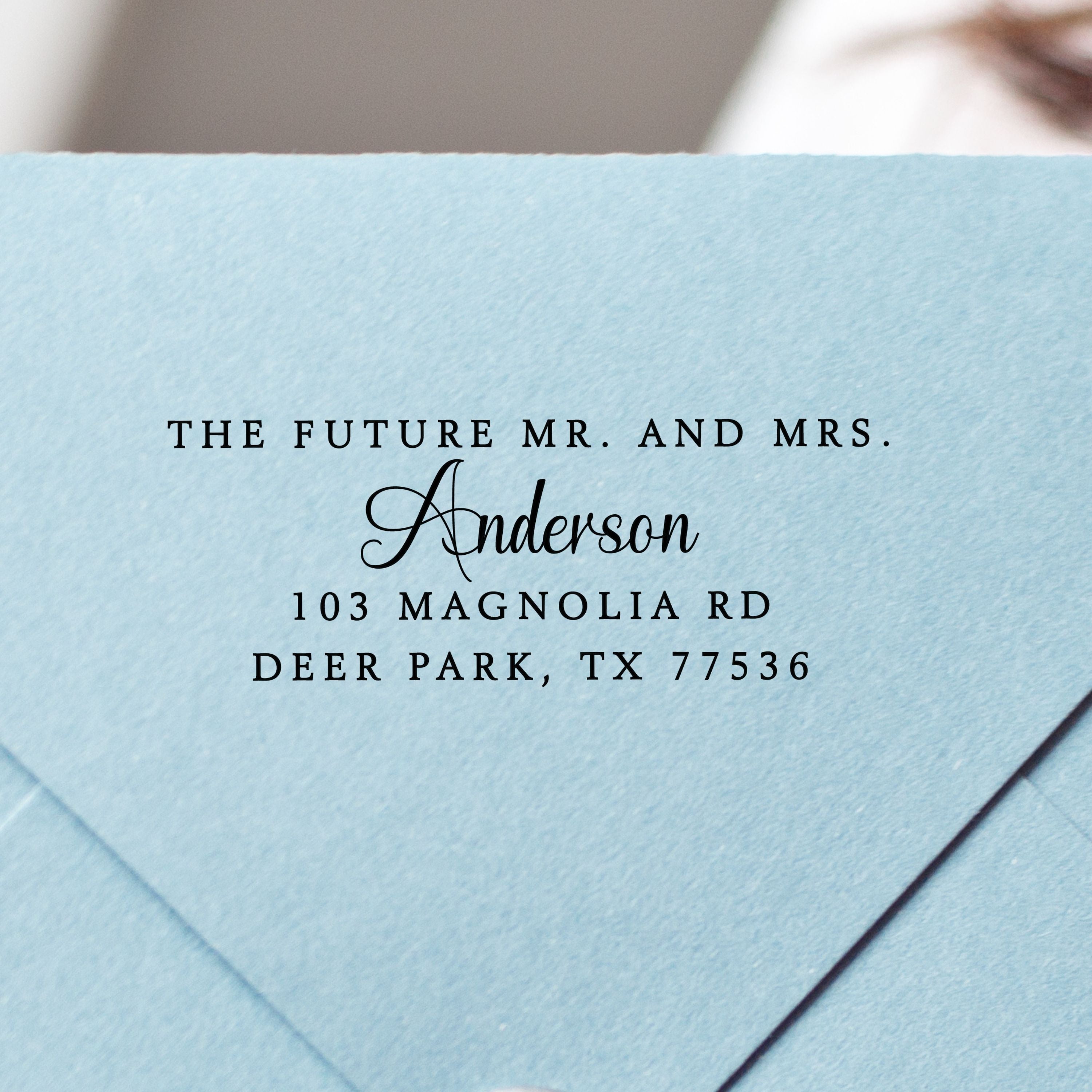 The Future Mr. and Mrs. Wedding Stamp v4
