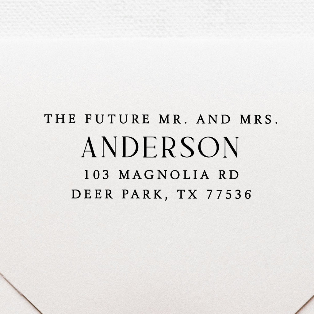 The Future Mr. and Mrs. Wedding Stamp v5