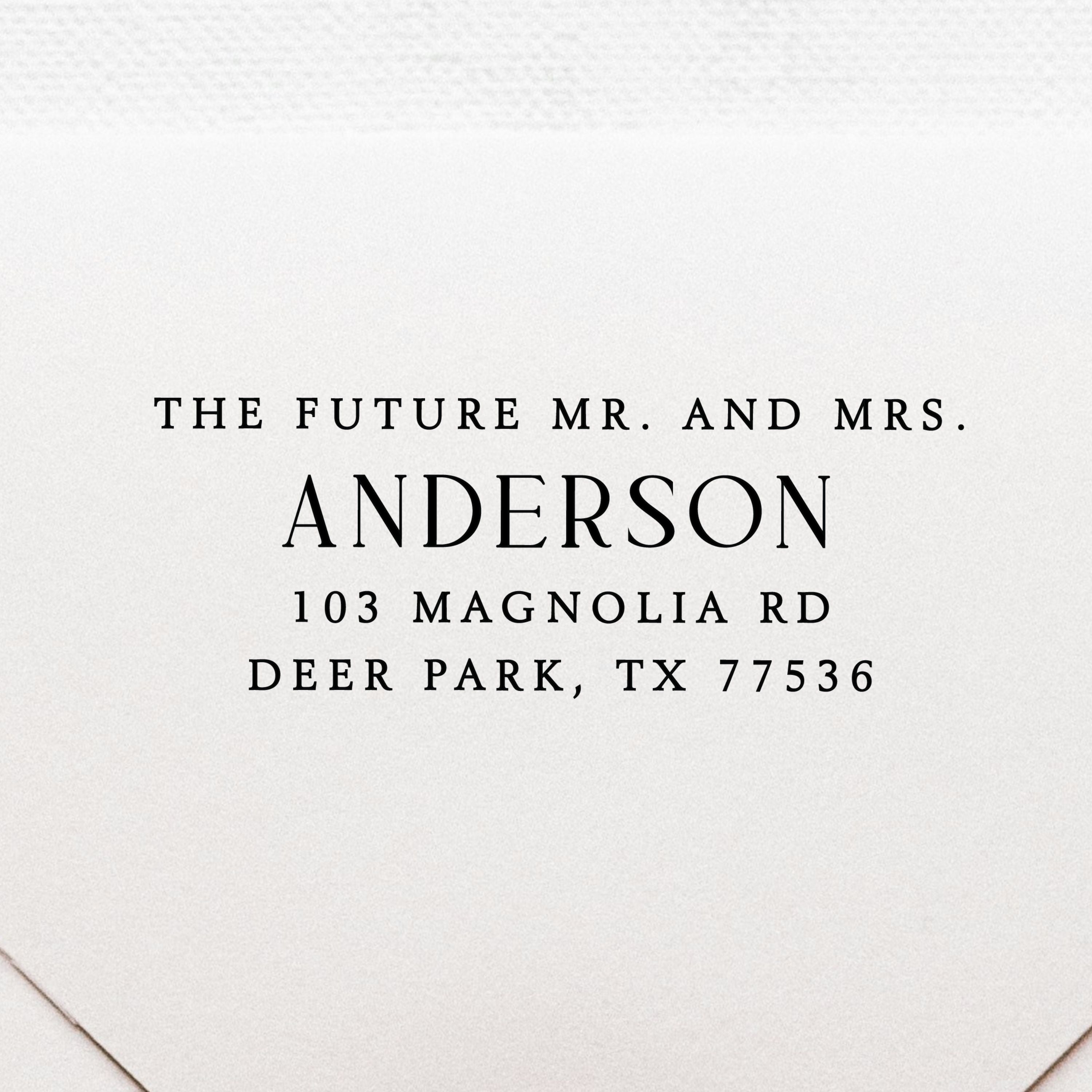 The Future Mr. and Mrs. Wedding Stamp v5