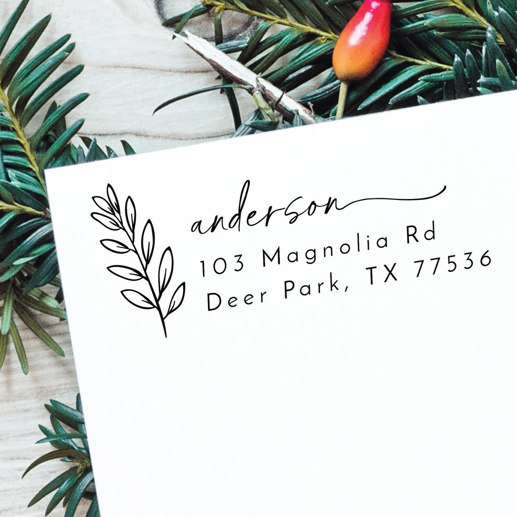 Greenery Return Address Stamp v1