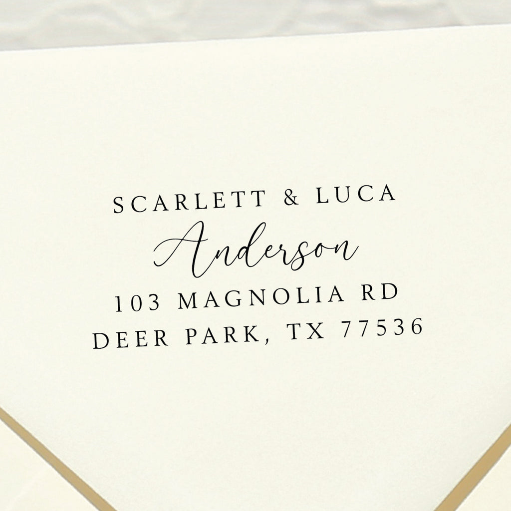 Couple Names Return Address Stamp v2