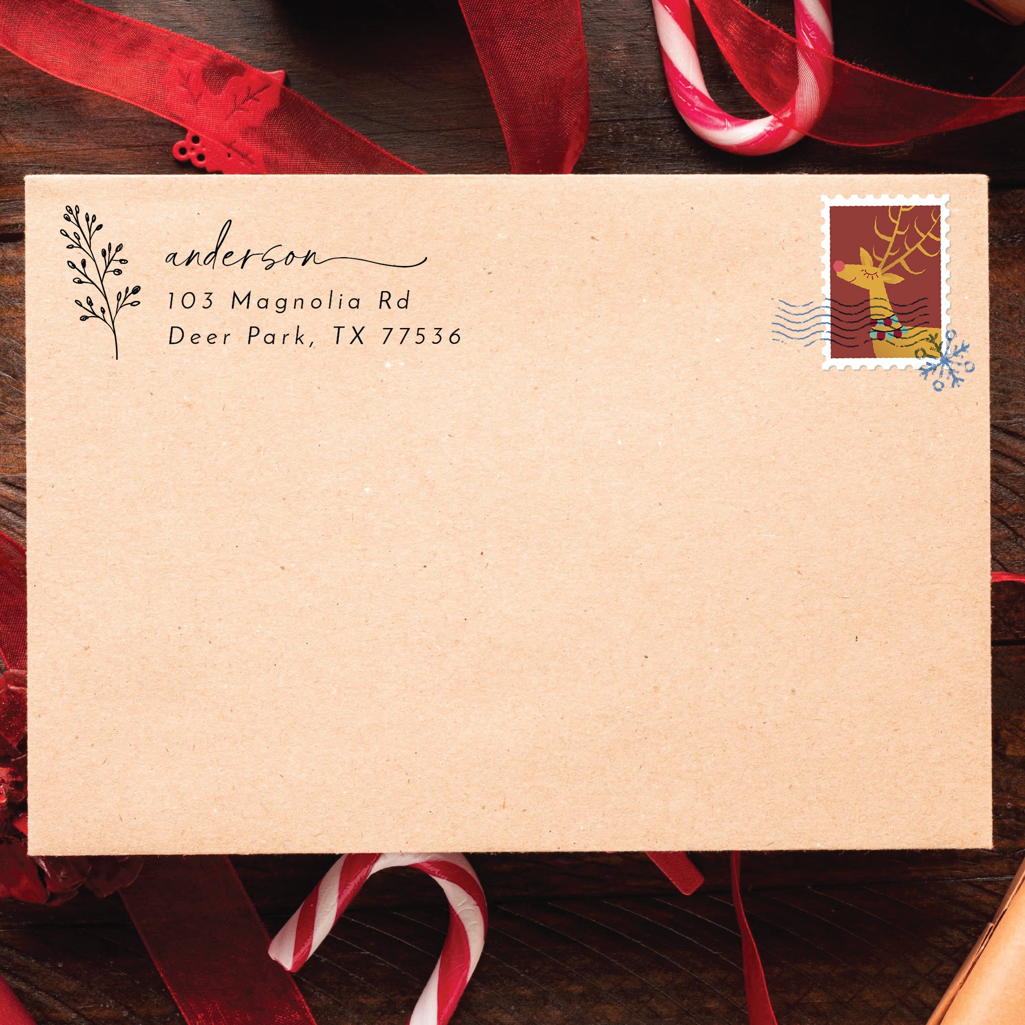 Greenery Return Address Stamp v2