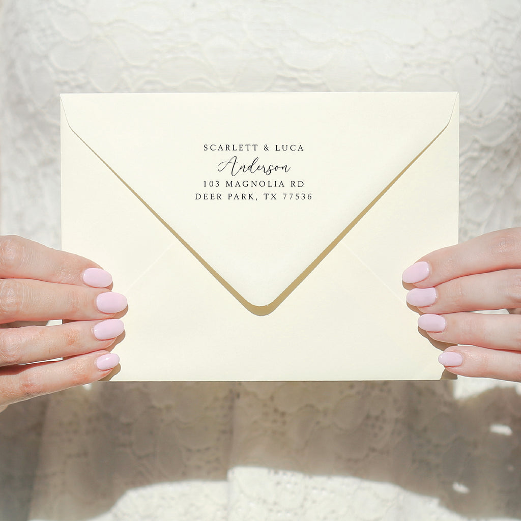 Couple Names Return Address Stamp v2