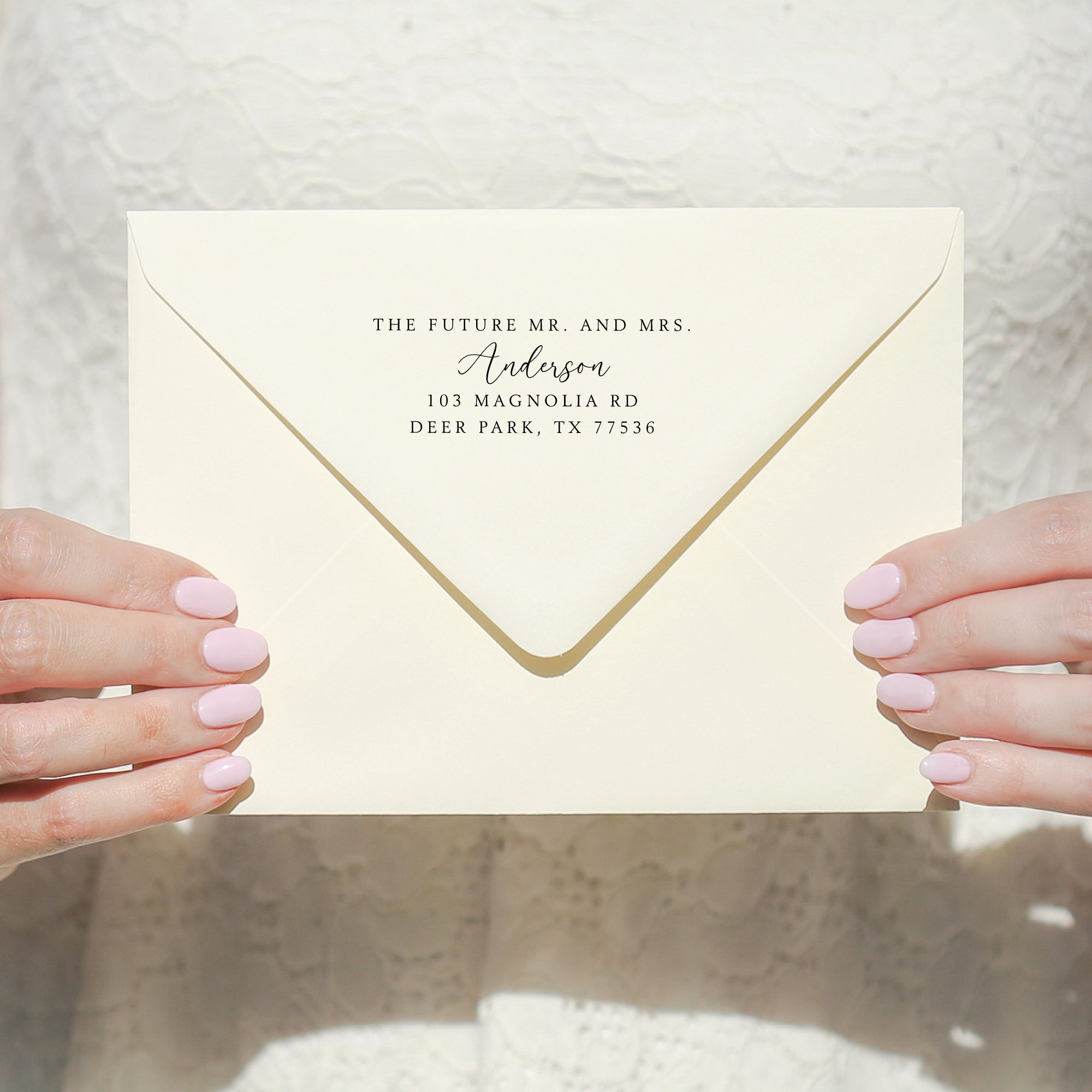 The Future Mr. and Mrs. Wedding Stamp v2