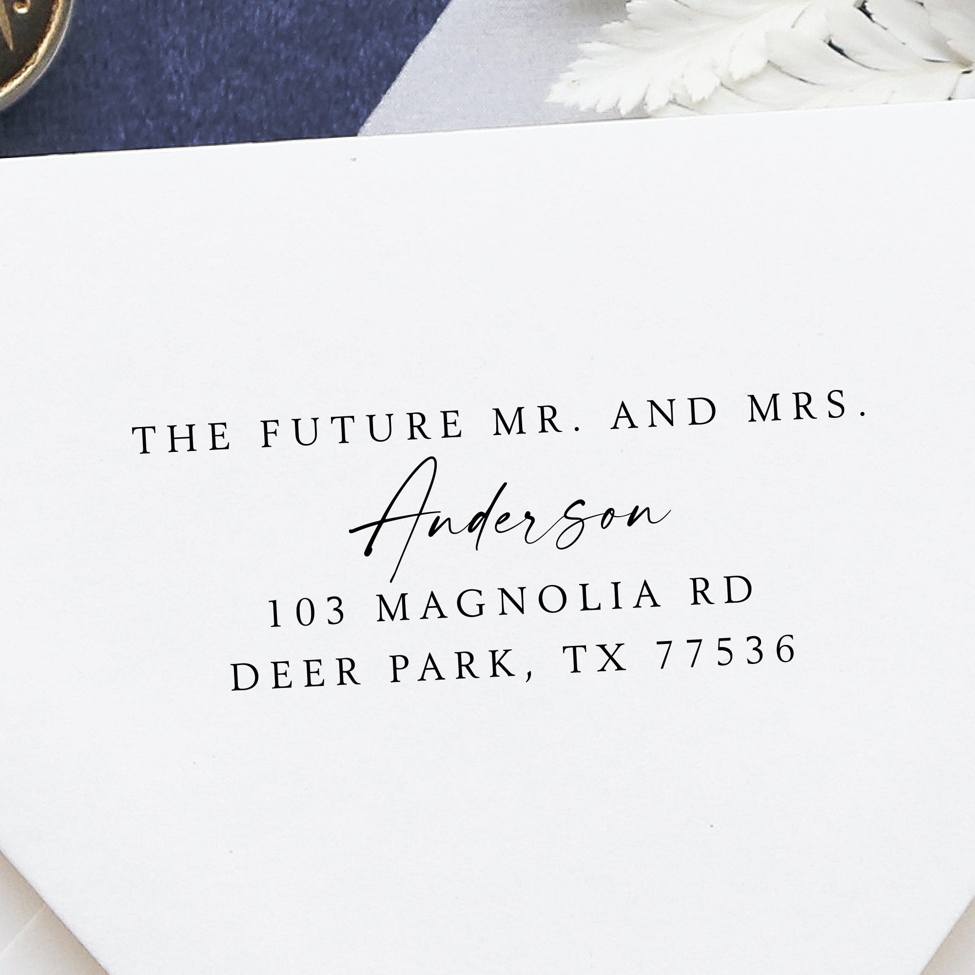 The Future Mr. and Mrs. Wedding Stamp v3