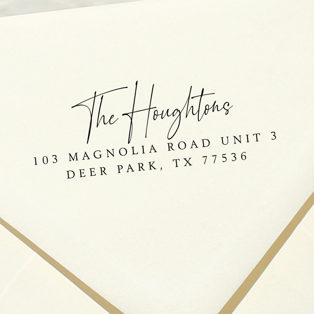 Calligraphy Return Address Stamp v1