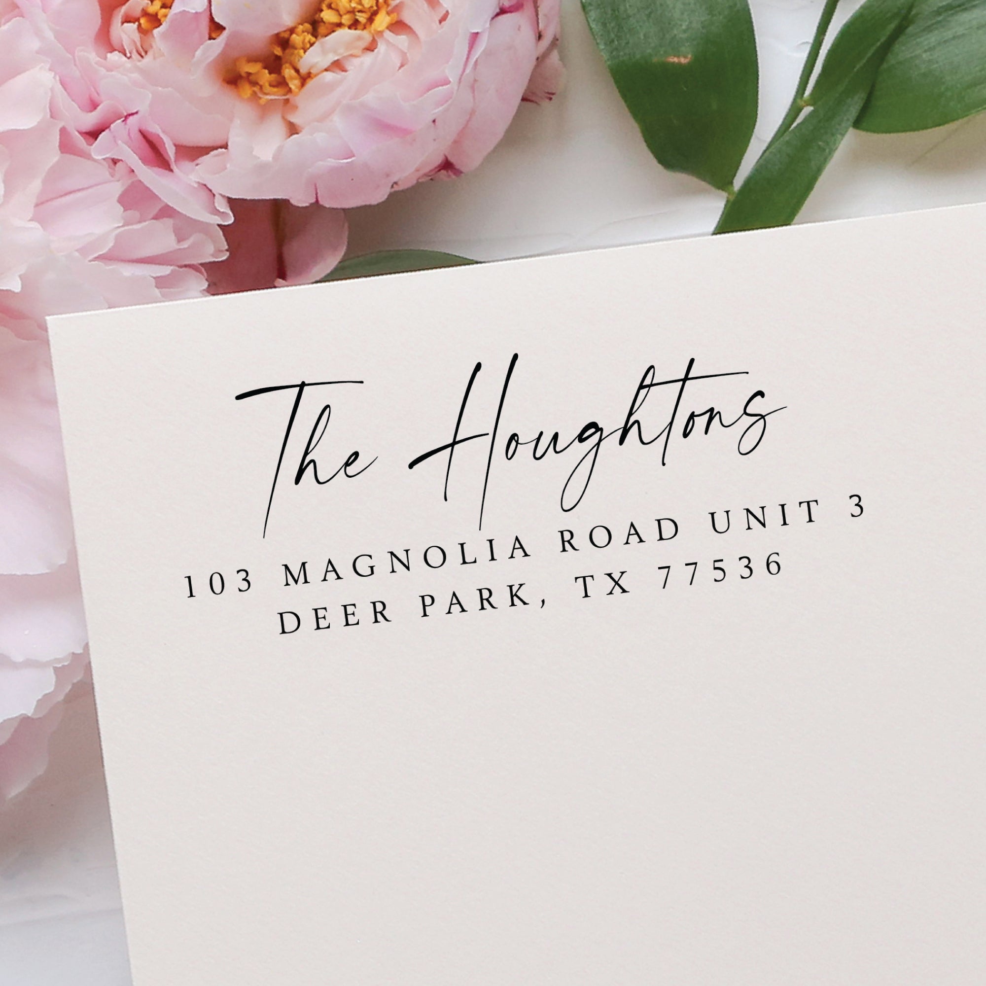 Calligraphy Return Address Stamp v3