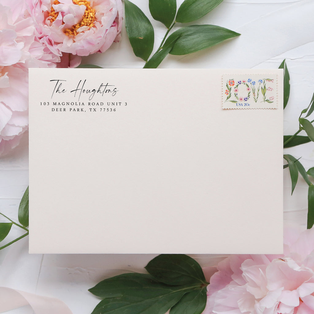 Calligraphy Return Address Stamp v3