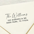 Modern Script Return Address Stamp v4