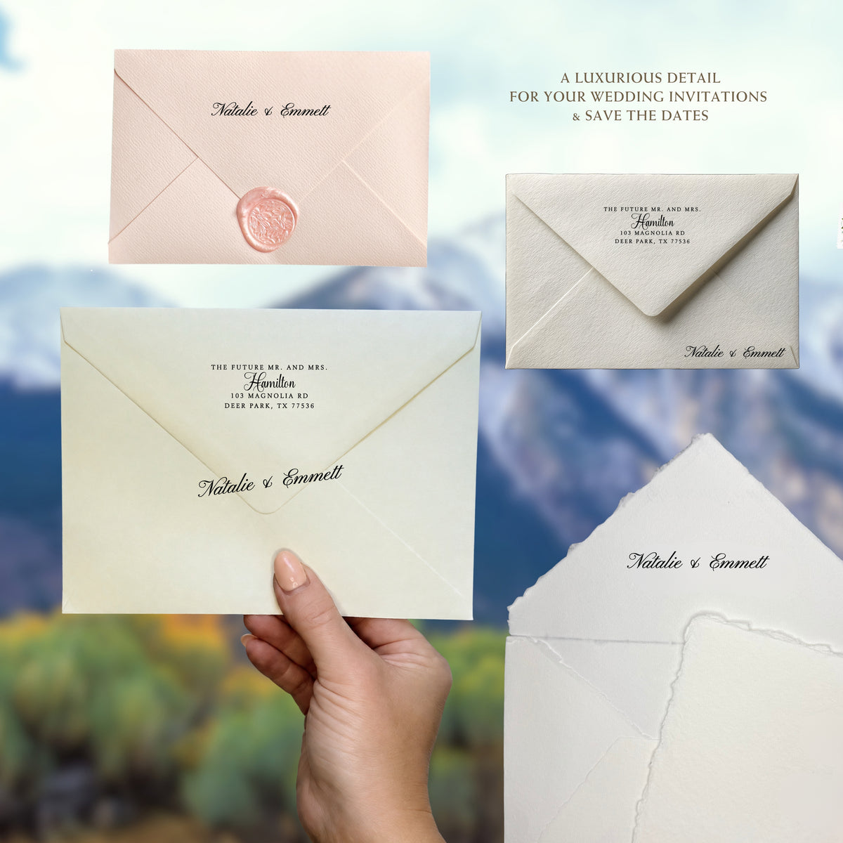 Custom Phrase Calligraphy Stamp (See you in..., etc.) v2