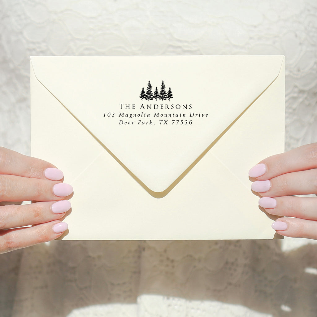 "The Future" Trees Wedding Stamp