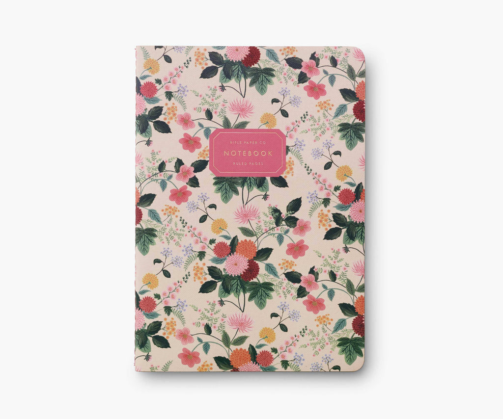 Set of 3 Rifle Paper Co.® Dahlia Notebooks