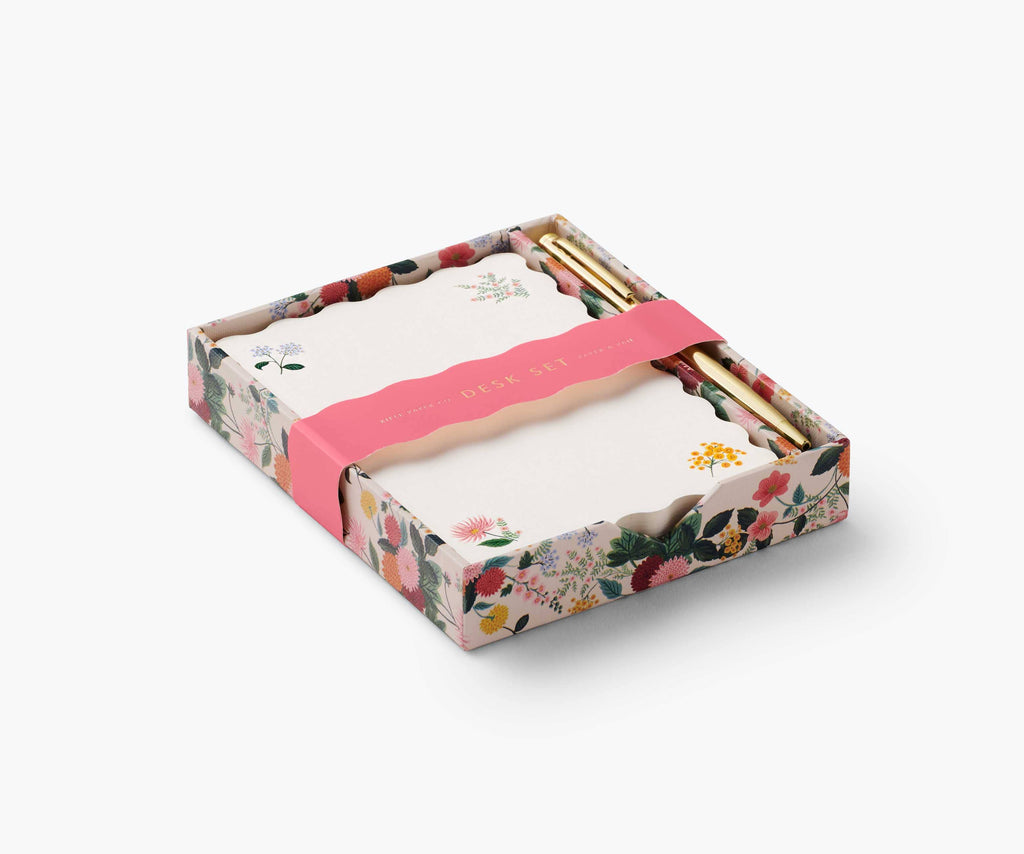 Dahlia Note Writing Set with Gold Pen by Rifle Paper Co.®
