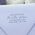 The Soon to Be Mr. & Mrs. Wedding Stamp