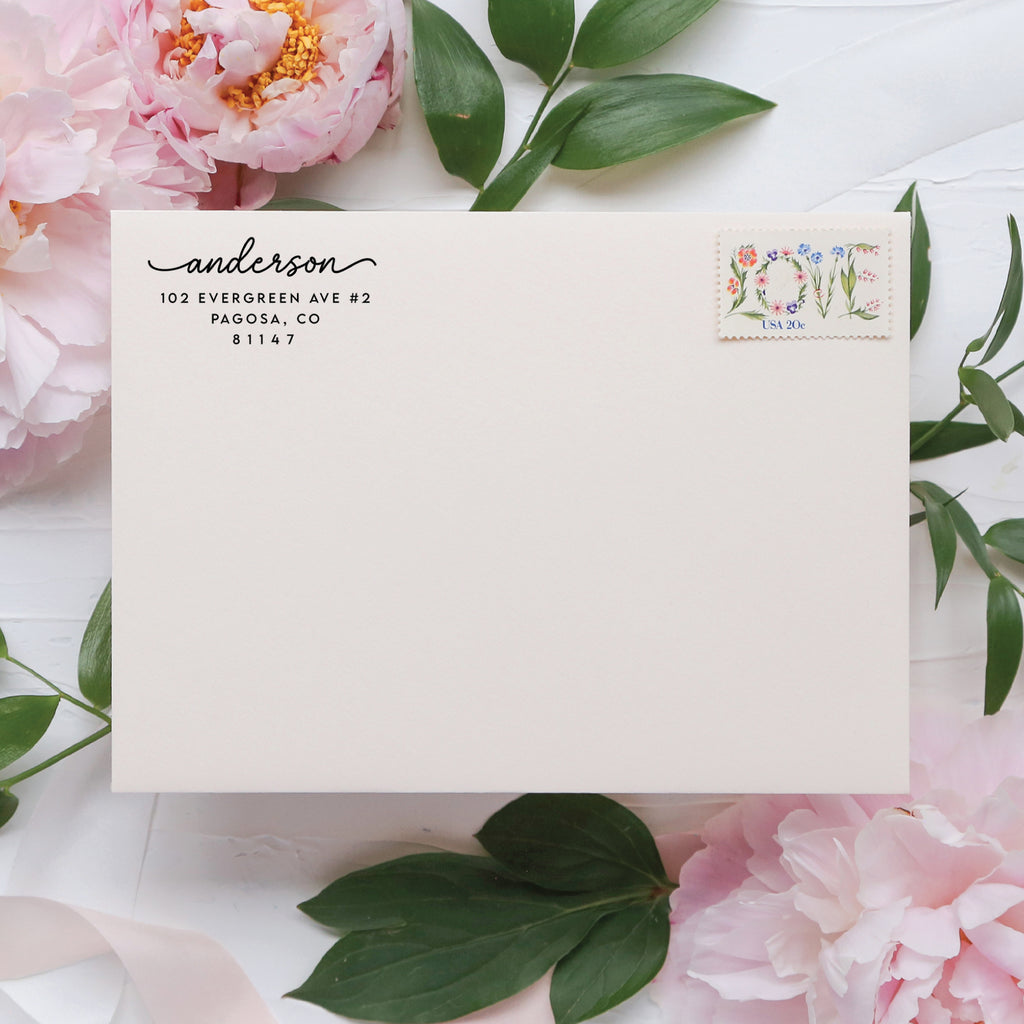 Last Name Return Address Stamp v1