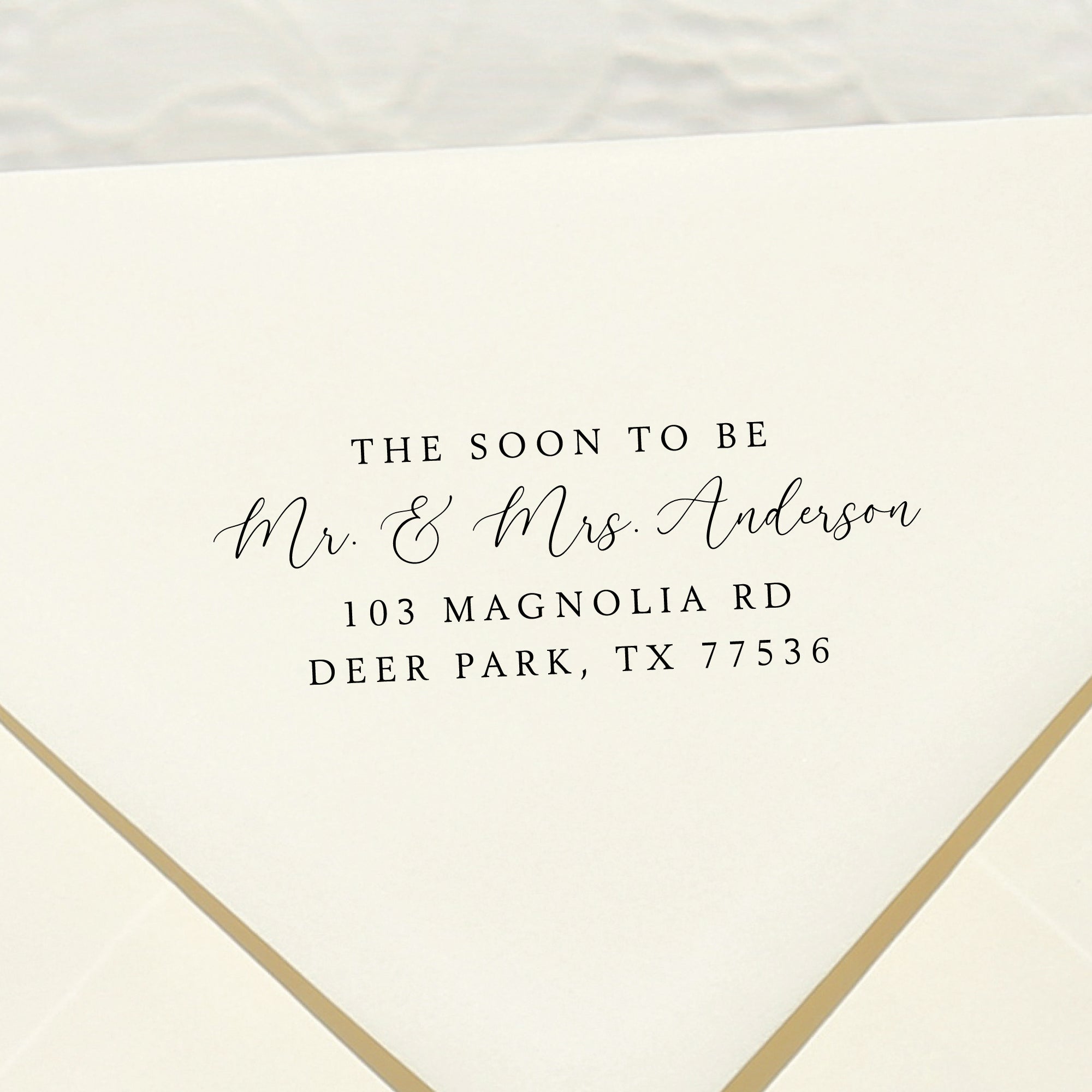 The Soon to Be Mr. & Mrs. Wedding Stamp v2