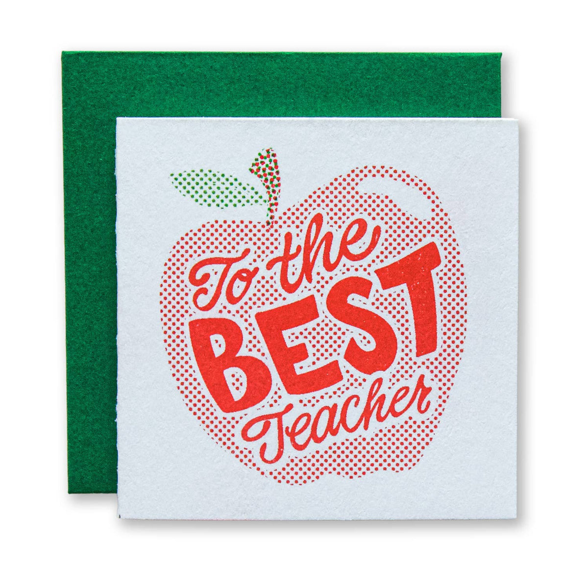 To The Best Teacher Tiny Greeting Card & Envelope