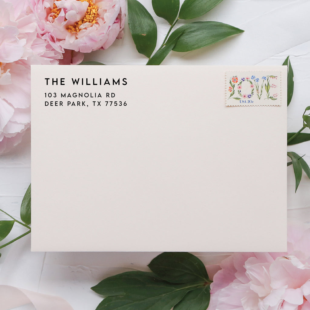 Family Name Return Address Stamp