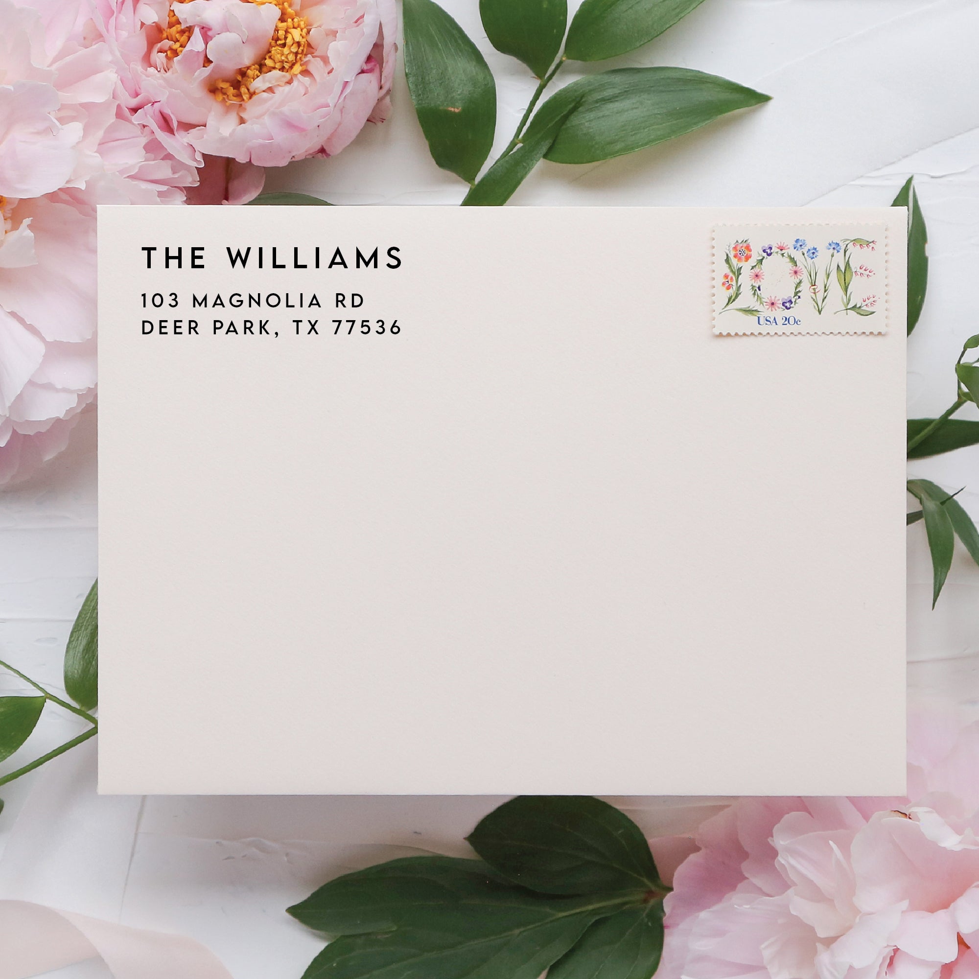 Family Name Return Address Stamp