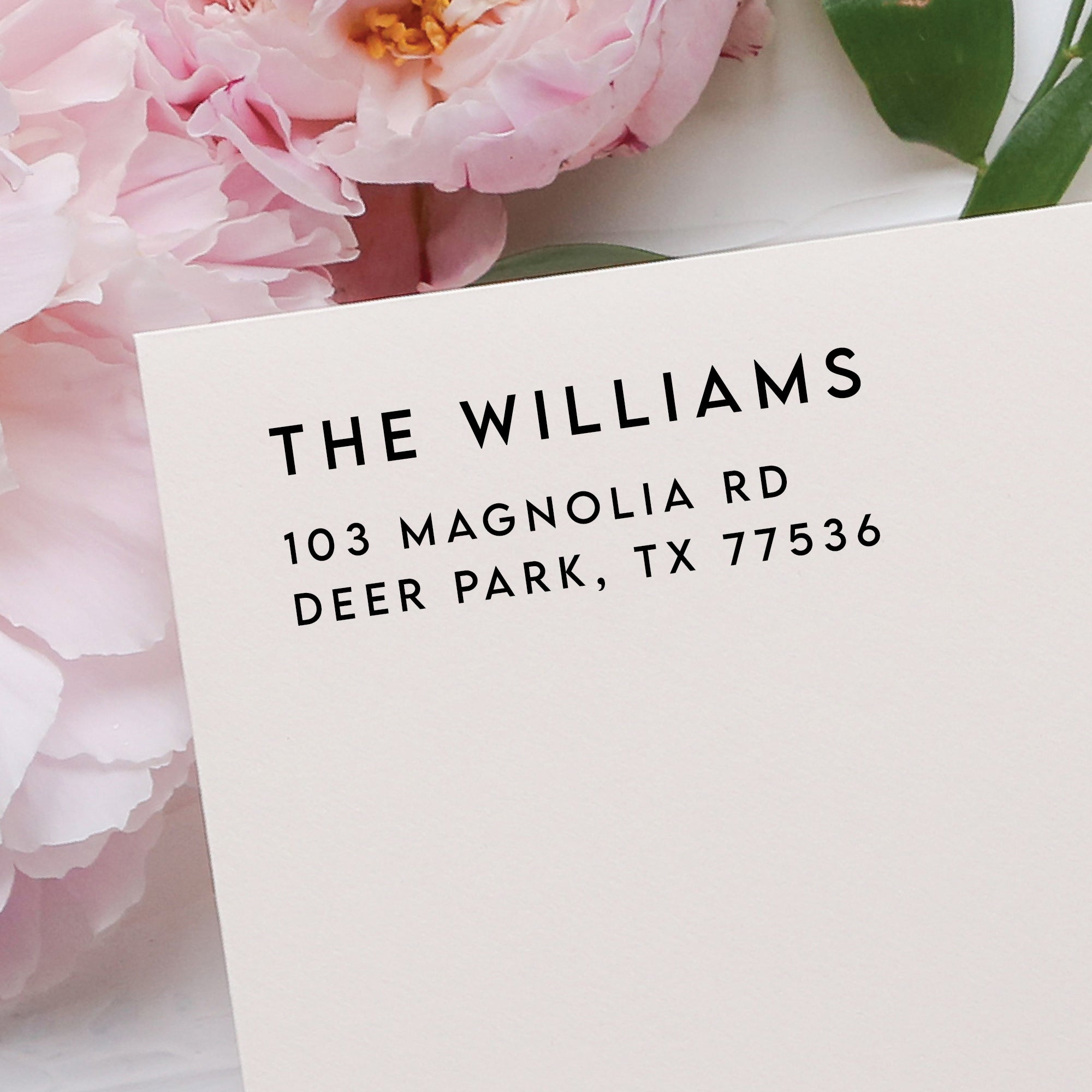 Family Name Return Address Stamp